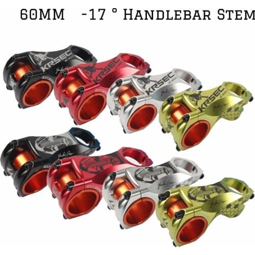 KRSEC XC AM -17 35/31.8*60MM Unlight Handlebar Stem For MTB Bicycle Road Bike
