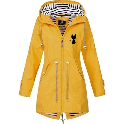 Women Windproof Jacket Zipper Pockets Long Sleeve Hiking Outwear Coat Over Size Cycling Camping Clothing Female Breathable Coat