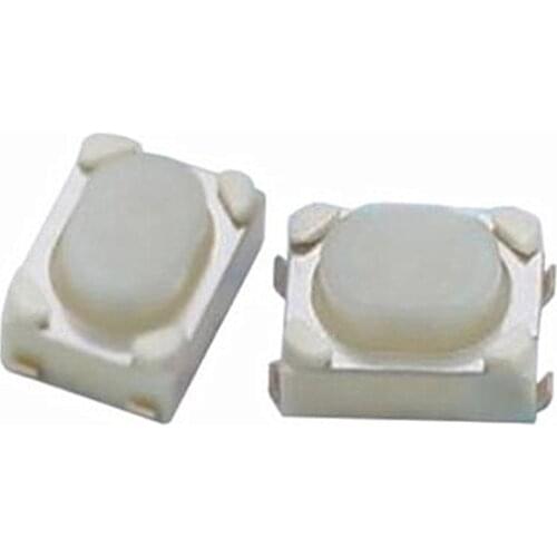 50pcs/lot Micro Button Tact Switch SMD 4Pin 3X4X2.5MM White Tactile Tact Push Button Micro Switch Momentary 3*4*2.5mm