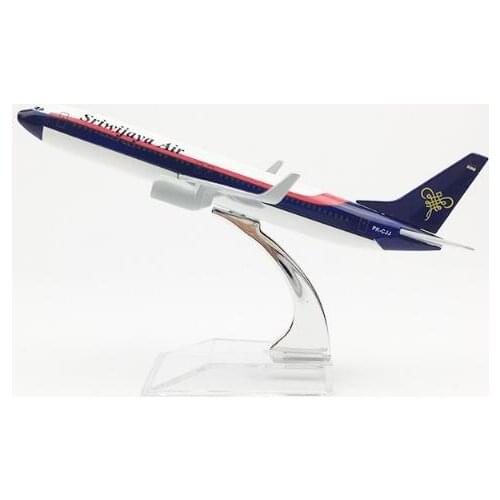 16cm Sriwijaya Air Airlines Airplane Model Boeing 737 Metal Diecast Aviation Model B737 Airway Aircraft Model Scale Toys 1:400