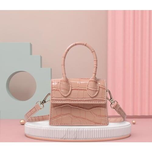 2021 Ladies New PU Leather Solid Color Shoulder Bag Fashion Crocodile Clutch Shoulder Messenger Bag