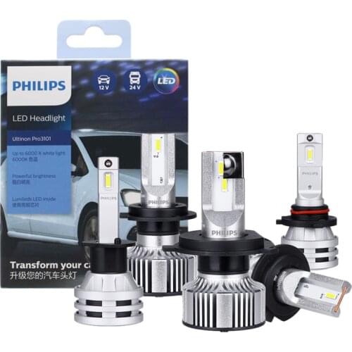 2pcs 12/24V 6000K Philips Ultinon Pro3101 H1 H3 H4 H7 H11 HB3 9005 HB4 9006 HIR2 Fog Iights Fashion cold white Iight