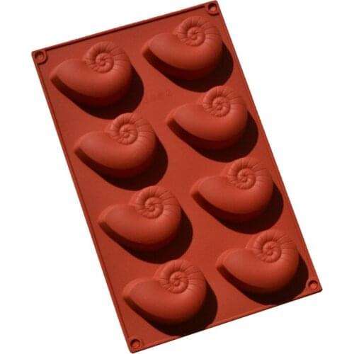 Sea Conch Shape Silicone Mold Chocolate Pudding Mould Biscuit Cookie Baking Maker DIY Fondant Cake Decorating Tools