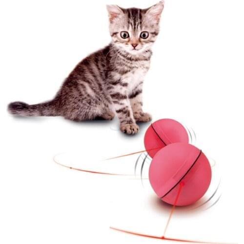 Pet Products Laser Funny Pet Cat Toy ball Interactive Cat LED flash light ball rolling funny cat toys