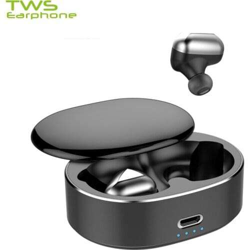 TWSEarphone T50 Wireless Headphones Bluetooth Noise Cancelling Earphone Sport Stereo Earbud Headset with Mic For All Smart Phone