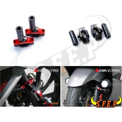 Universal Motorcycle CNC Aluminum Headlight Expansion Bracket Signal Light Fixture Spotlight Rod