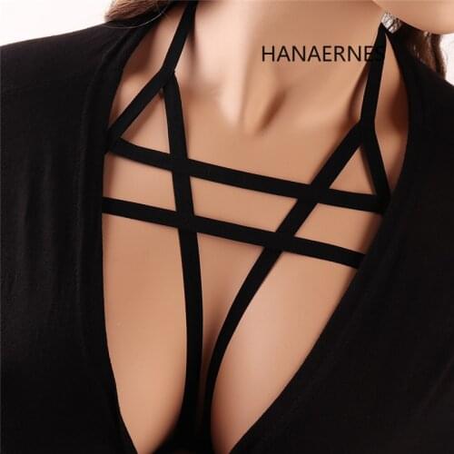 Womens Underwear Bra Sheer Lace Strap Hal Child Bondage Band Hollow Out Erotic Crop Top Bra Women Suspenders