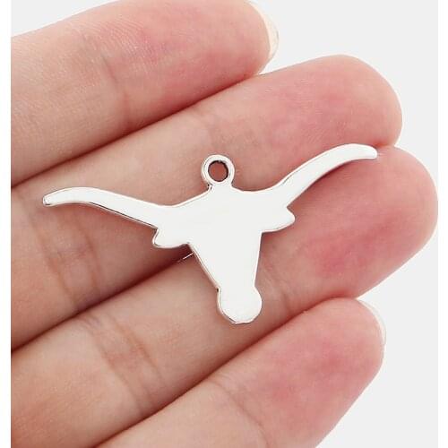 14PCS Fashion Antique Animal Skull Bull Ox Star Head Charms Pendants for Jewelry Hand Craft Jewelry Making