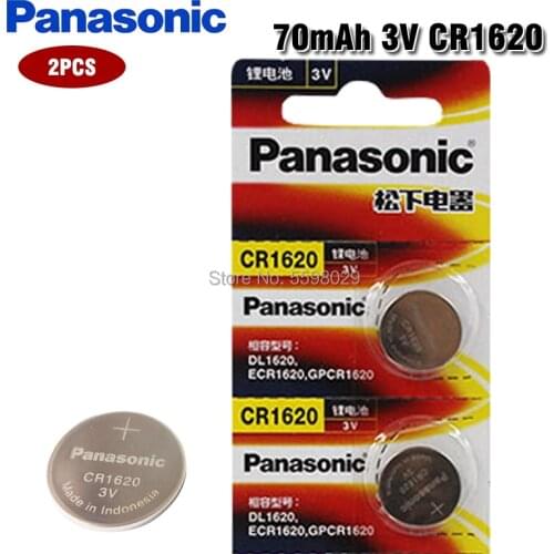 2Pcs/lot PANASONIC BR1620 DL1620 ECR1620 CR 1620 3V Lithium Batteries Cell Button Coin Battery