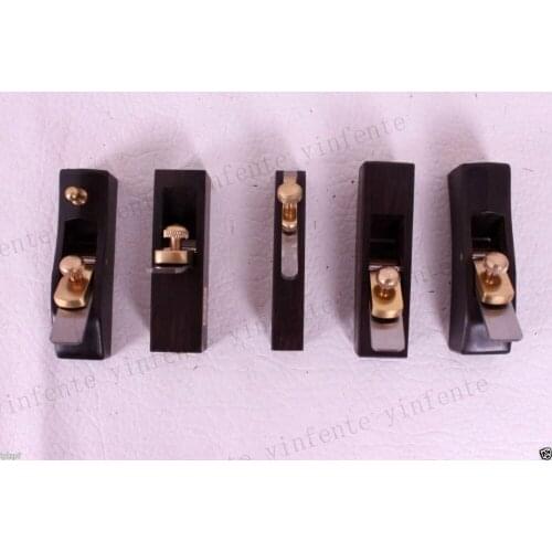 5pcs Planes Woodworking Tools luthier Violin maker Ebony Wood Steel Blade durable #27-31
