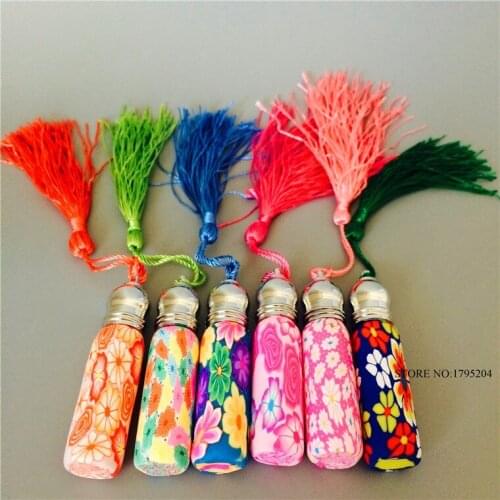 DHL Free 500pcs/lot 5ml Glass Essential Oils Bottles Refillable Parfum Mini Roll On Polymer Package wholesale