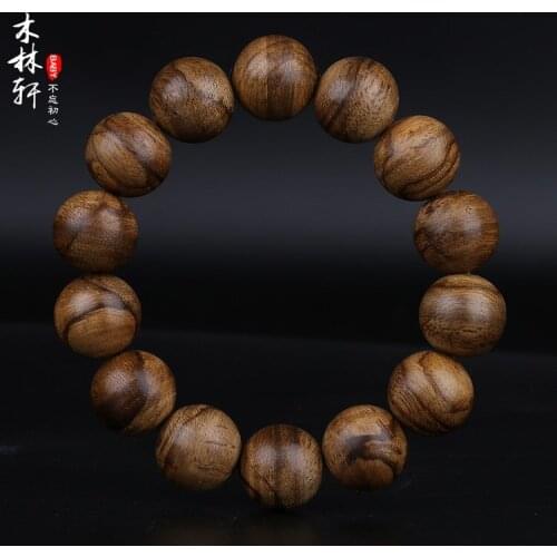 Indonesia magni waterlogging tabby aloes hands string natural old material aloes retro bracelet beads men fidelity 16 mm