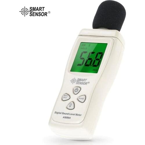 HOT 30-130dB Digital Sound Level Measure Noise dB Decibel Meter Monitoring Testers Metro Diagnostic-Tool Smart Sensor AS804