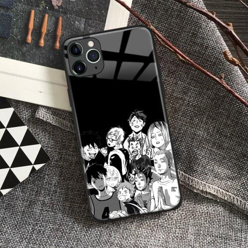 Haikyu!! Manga Anime Soft Silicone Glass Phone Case for IPhone SE 6s 7 8 Plus X Xr Xs 11 12 Mini Pro Max Samsung Redmi