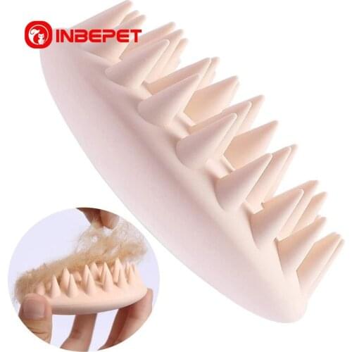 Cat Grooming Bathe Brush for Shedding Grooming Shampoo No Scratching Gentle Silicone Cat Massage Comb for Dogs Cat Pet Supplies