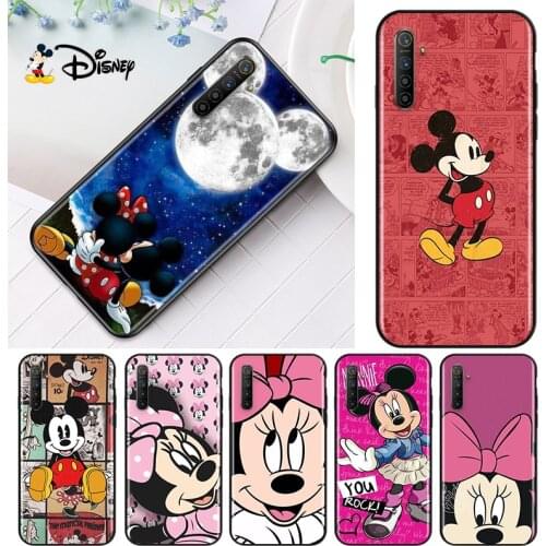 Mickey Mouse For OPPO Reno 5 4Z 4SE 4F 4 3 ACE 2F 2Z 2 Z 10X zoom A PRO Plus Lite 5G 4G Black Sofe Phone Case