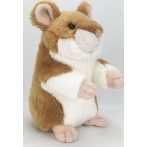 Lovely plush high quality Hamster toy soft sitting Hamster doll gift about 21cm