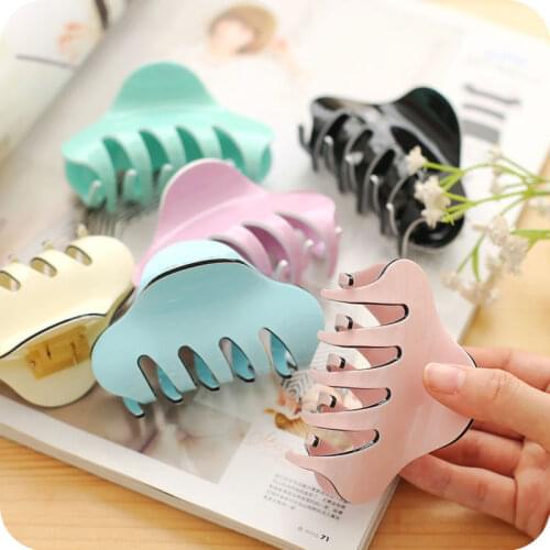 Fashion Simple Korean Solid Claw Clip Women Elegant Girls Frosted Acrylic Hair Pins and Hair Clip DIY Hair Styling Accessories