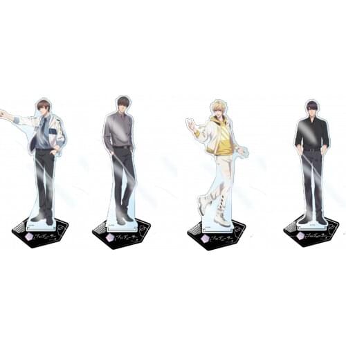 Mr Love: Queens Choice Dream Date Stand Figure Model Plate Victor Zhou QiLuo Gavin Lucien Uniform Theme Acrylic Desktop Decor