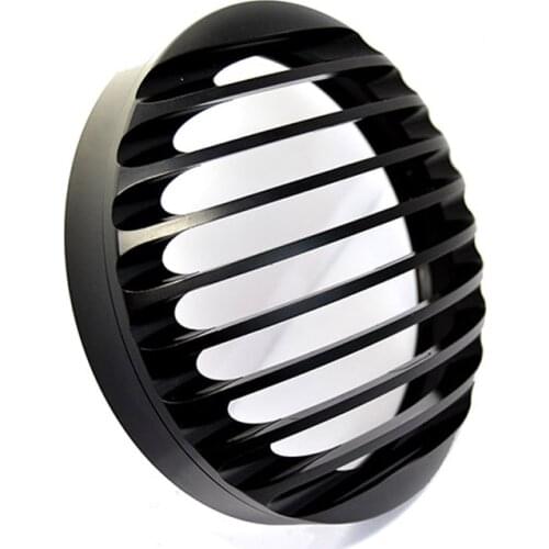 BJMOTO 5 3/4" CNC Motorcycle Headlight Grill Cover For Harley Sportster XL883/1200 04'-UP Softail Motorbikes Headlamp Protector