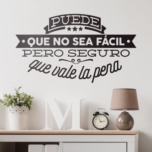 Spanish Proverbs DIY Vinyl Wall Stickers Living Room Bedroom Childrens room Home Decorative Mural Art Wallpaper JG1202