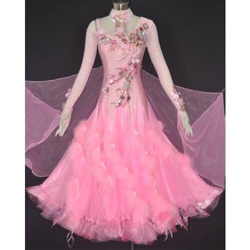 Customize New ballroom dance dress standard ballroom waltz dresses ballroom dance competition dresses custom made MD043