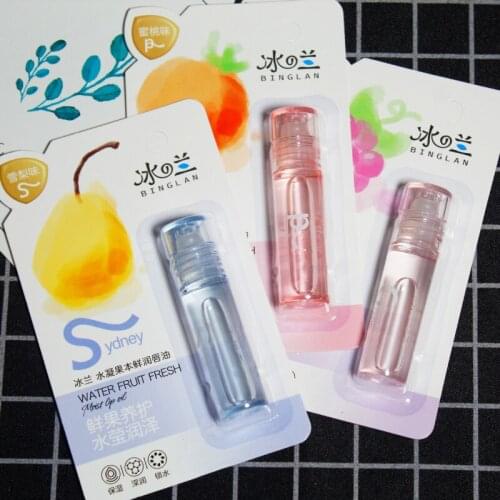 Natural Fresh Fruit Lip Oil Long-lasting Moisturizing And Repairing Chapped Lipstick Anti-dry Lips Care (random Flavor)