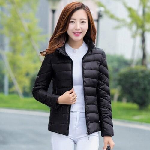 Autumn Winter Down Jacket Women Ultra Light White Duck Down Coat Female Parka chaqueta mujer Plus Size 3XL YQ356