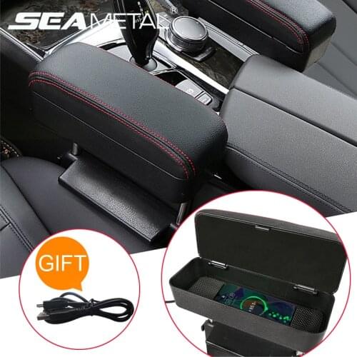 Car Armrest interior Auto Seat Gap Storage Box Universal Seats Crevice Elbow Support Automobiles Wireless Charge Box Armrest