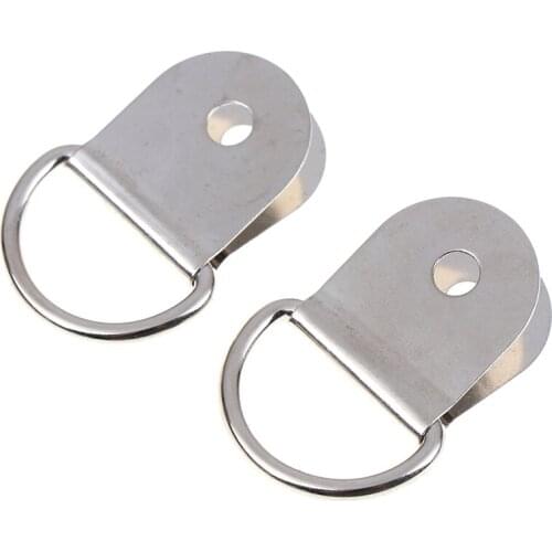 1 Pair Car Rear Trunk Boot Floor Cargo Net Tie Down Hook Ring Loop Hanging Fixing