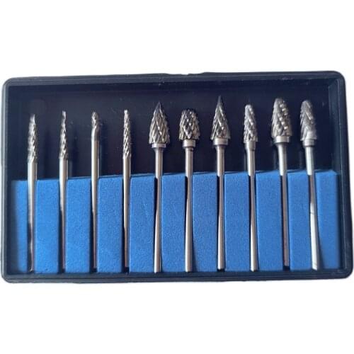 10pcs / Box Tungsten Steel Dental Carbide Burs for dental lab