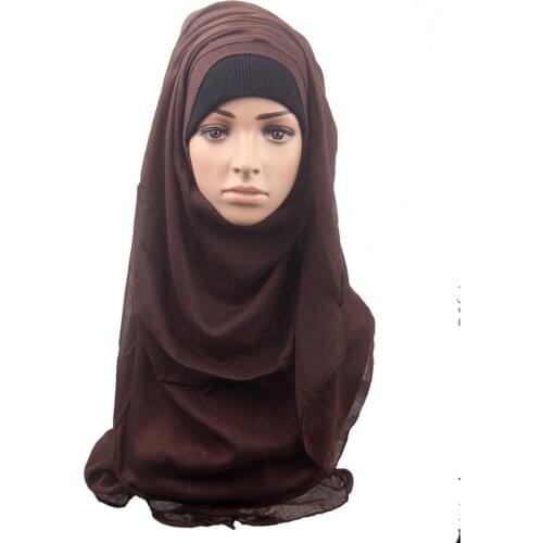 120pcs/lot new fashion bubble chiffon plain big bubble thick shawls hijab wrap muslim scarf