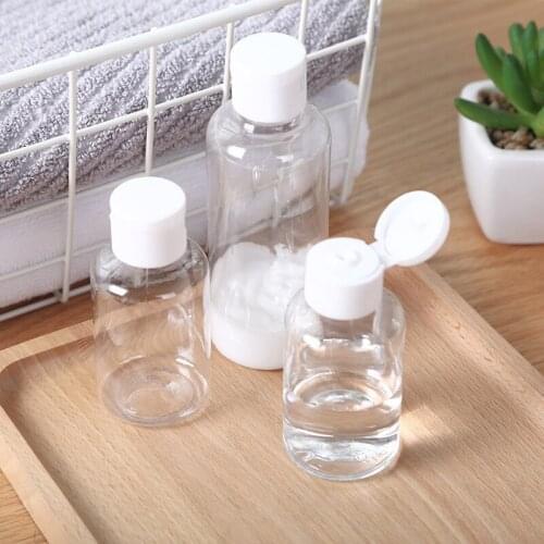 5Pcs Portable Travel Bottle 30ml 50ml 100 ml Plastic Bottles for Travel Sub Bottle Shampoo Cosmetic Lotion Container