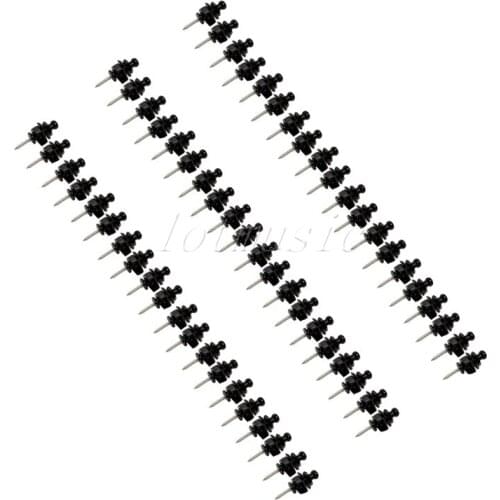 60Pcs Black Strap Locks for Electric Guitar Bass Replacement Parts
