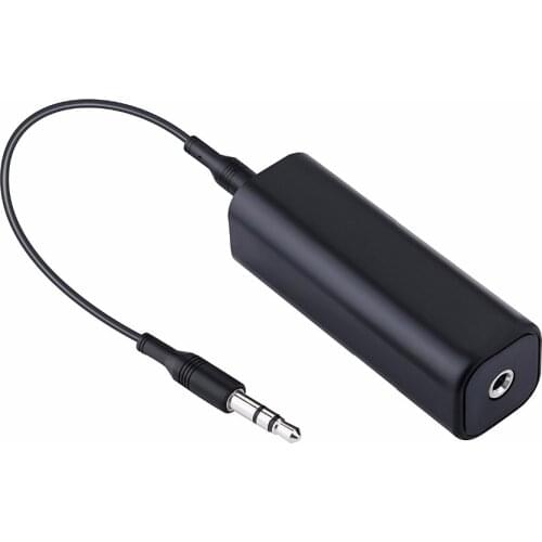 Analog RCA Aux 3.5mm to 3.5mm Stere Audio Ground Loop Noise Isolator Digital Music Hum Filter Remover for Car Home Speaker TV PC