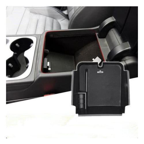 Car-Styling Dedicated Modified Central Armrest Storage Box Glove Tray Pallet Case For Volkswagen vw Touareg 2016