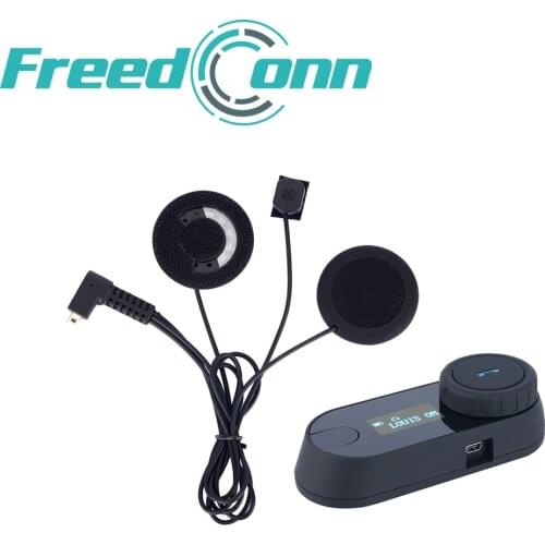 FreedConn Bluetooth Intephone Motorcycle Helmet Intercom Headset LCD Screen with FM Radio TCOM-SC BT Helmet Headset