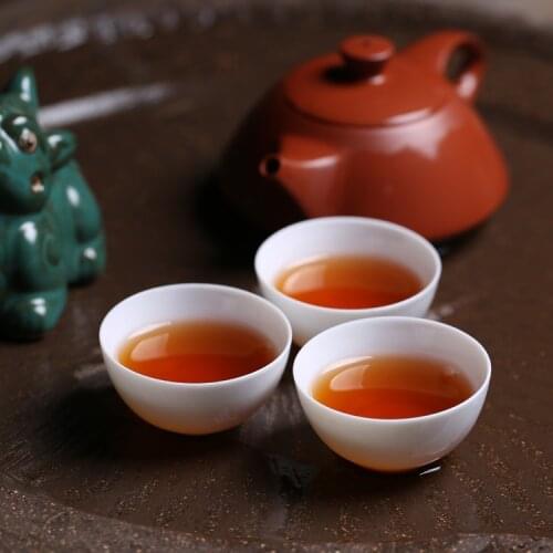 Chaoshan traditional kung fu tea cups mini small ceramic cups white jade pure white small kung fu tea set sample tea cup