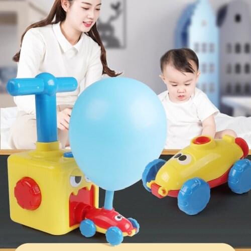 Kids Car Toys for Children Aerodynamic Forces Inflatable Balloons Toy Car Inertial Power Balloon Toy Baby Early Education Gift