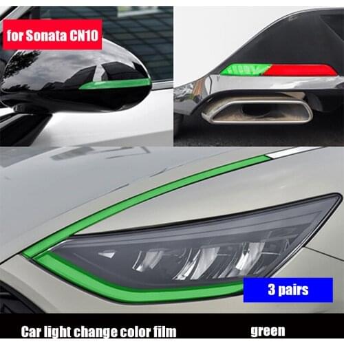 Car driving lights, tail fog lights, turn signals, a full set of color change film decoration for Hyundai Sonata CN10 2020