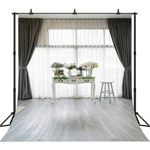 Photographic Background White Purity Curtain Flower Wedding Photography Backdrop