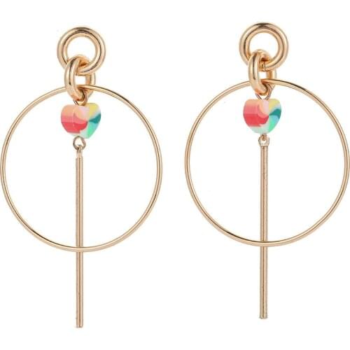 CHUNSHI Individual Character Colorful Hollow Out Tassel Hoop Earring 2021 Trend Impact Long Simple Tide Auricle Tasted Female