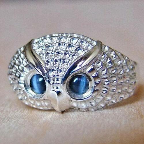 Punk/Hip Hop Owl Ring Personality Animal Unisex Couple Retro Gothic Ring Club Gift Jewelry