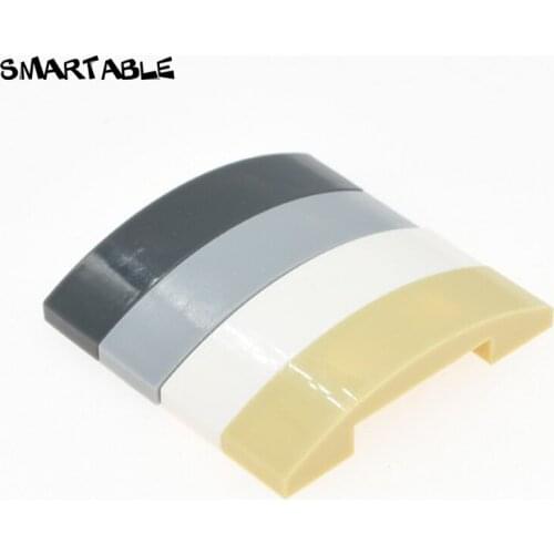 Smartable Slope Curved 4x1 Double No Studs Building Blocks MOC Parts Learning Toys Compatible Major Brands 93273 City 60pcs/lot