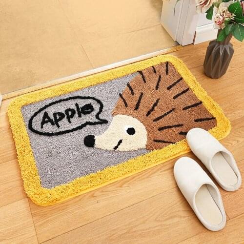 Floor Mats Door Mats Bathroom Anti-slip Mats Bathroom Door Absorbent Pads Toilet Door Mats Door Carpet Mats Rugs for Bedroom
