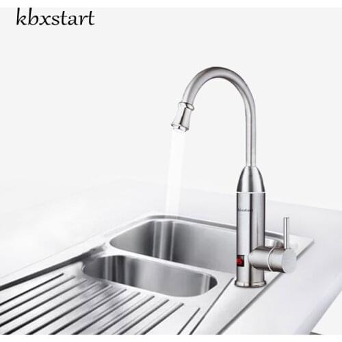 Kbxstart Kitchen Instant Water Heater Tap Stainless Steel Calentador De Agua 220V Torneira Electrico Faucet With Water Heating