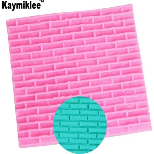 M2020 Castle Brick Wall Texture Cake Border Silicone Cake Molds Cupcake Fondant Cake Decorating Tools Gumpaste Chocolate Moulds