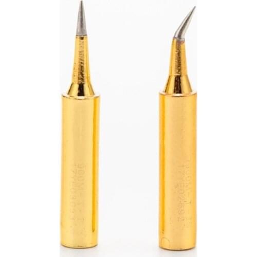 Copper Soldering Iron Tips, Soldering Station Tool Solder Antistatic Soldering Iron Tips Replacement External Heat