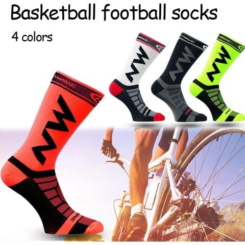 Men & Womens Cycling Socks Breathable Quick Drying Nylon Bicycle Riding Cycling Socks Sports Socks Basketball Football Socks