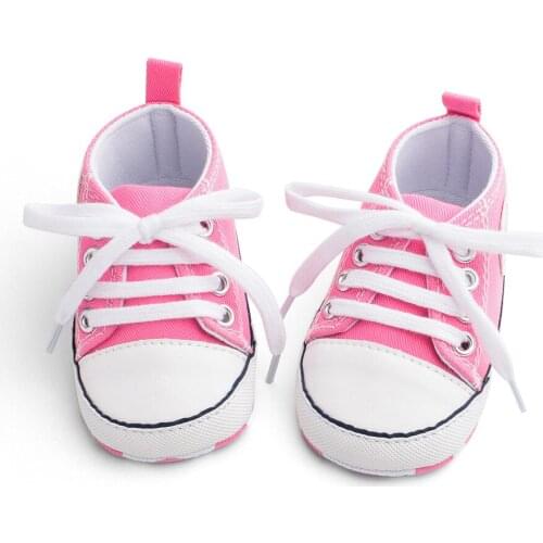 Baby Boys Girls First Walkers Shoes Infant Toddler Soft Sole Anti-slip Baby Shoes Newborn Canvas Baby Sports Sneakers Shoes